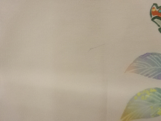  作家物　塩瀬椿模様名古屋帯